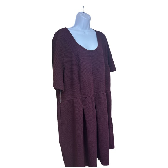Sz 26/28 Lane Bryant Plum Dress NWT - Picture 3 of 7
